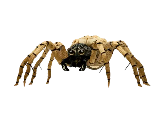 Modèle 3D A fearsome, bulbous spider, inspired by the art style of Hades. Its body is made of… - Thread, généré par IA