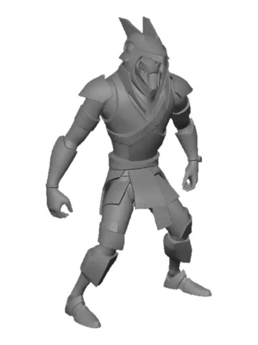 3D model for Crimson Oni