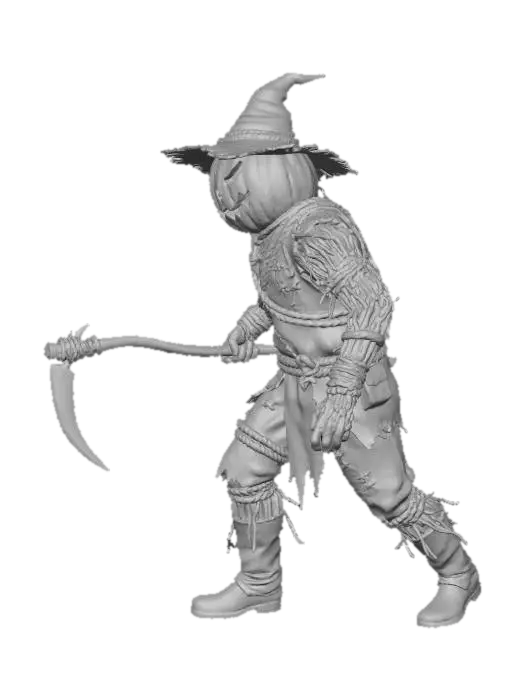 3D model for Pumpkin Scarecrow Warrior