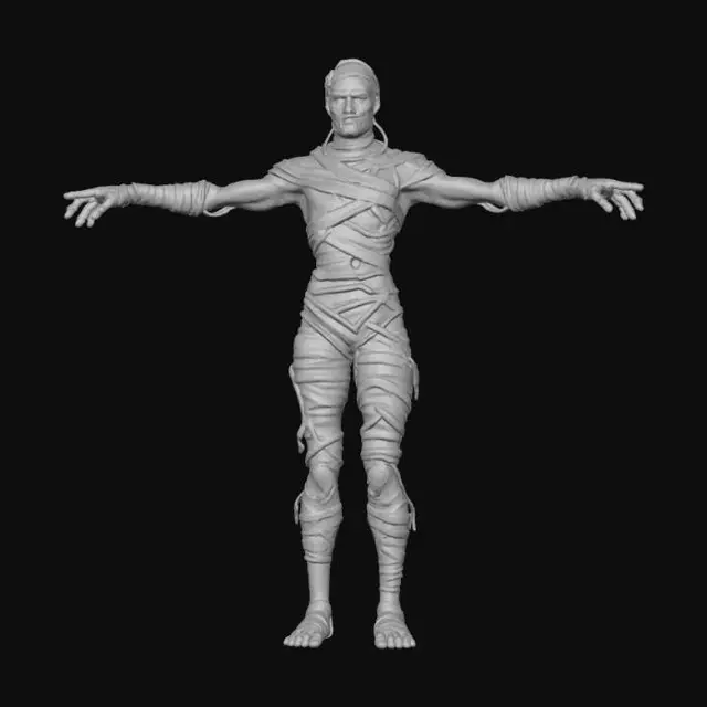 3D model for Mysterious Mummy Figure, #Halloween2025#