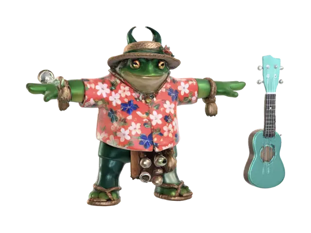 Largo dota2 skin - Serenade 3D model, vytvořený pomocí AI