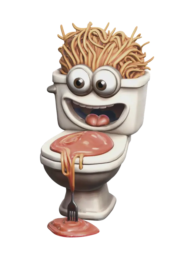 3D model for Realistic Spaghetti Tualetti