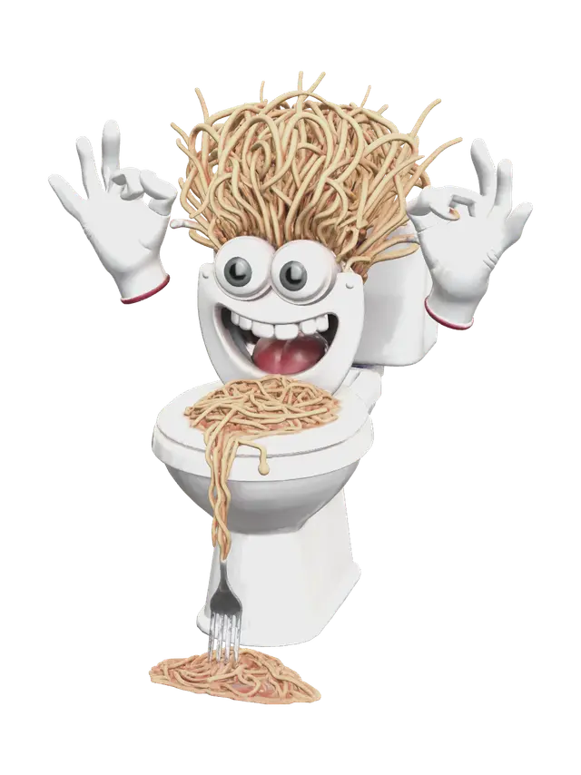 3D model for Weathered Spaghetti Tualetti