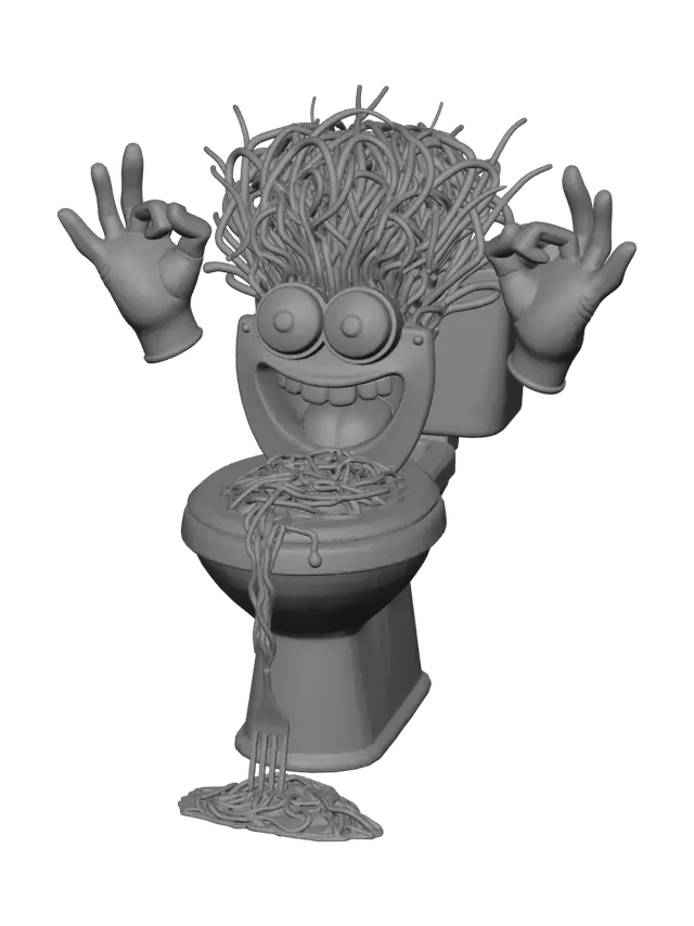3D model for Weathered Spaghetti Tualetti