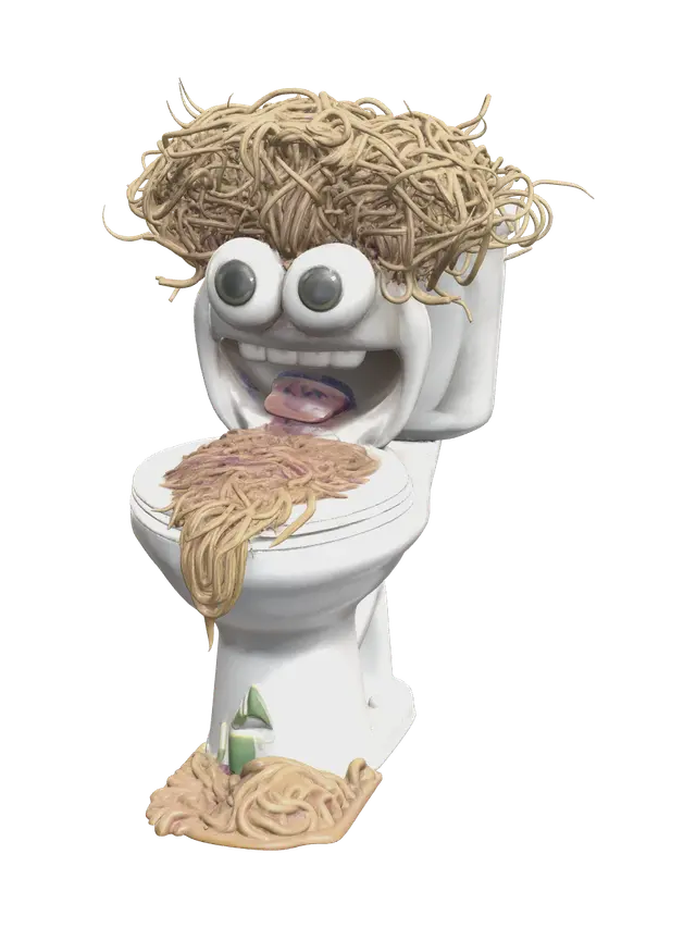 3D model for Realistic Spaghetti Tualetti