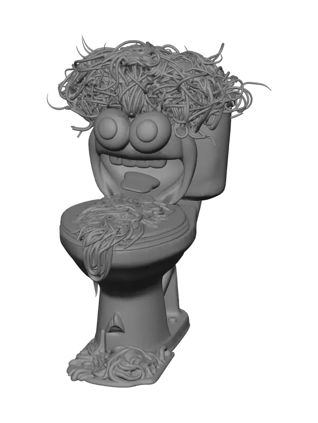 3D model for Realistic Spaghetti Tualetti