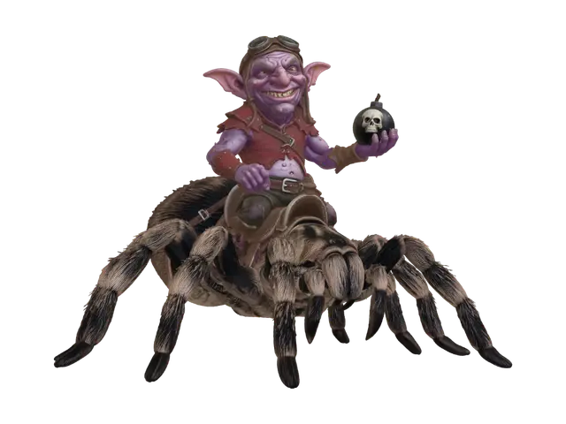 3D model for Goblin Alchemist with Skull Bomb