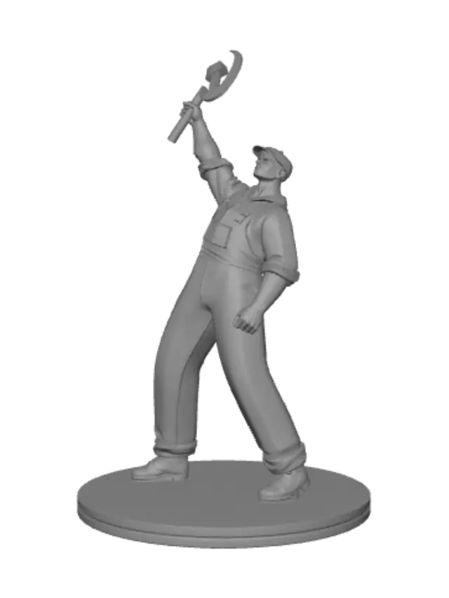 3D model for Raising the Hammer and Sickle