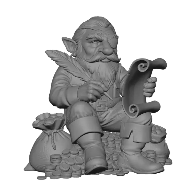 3D model for Captain Goldbeard