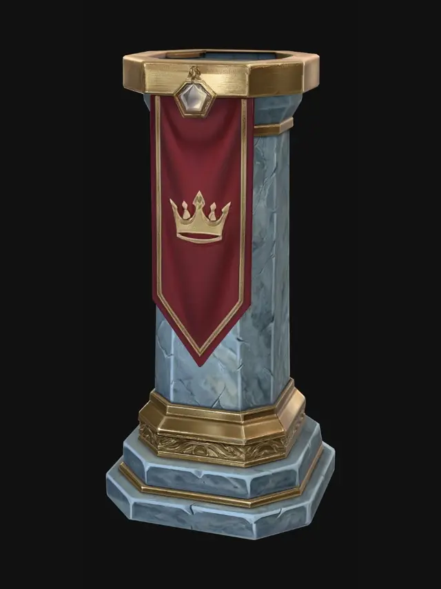 3D model for Royal Banner Pedestal