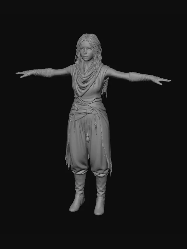 3D model for Rag-Wrapped Wanderer