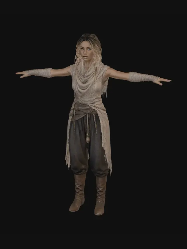 3D model for Rag-Wrapped Wanderer