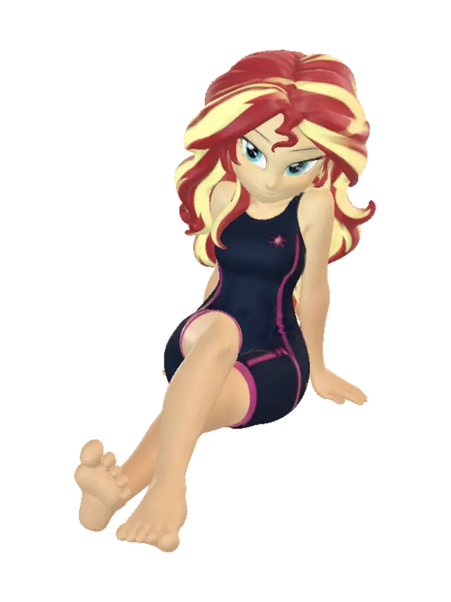 3D model for Poolside Sunset