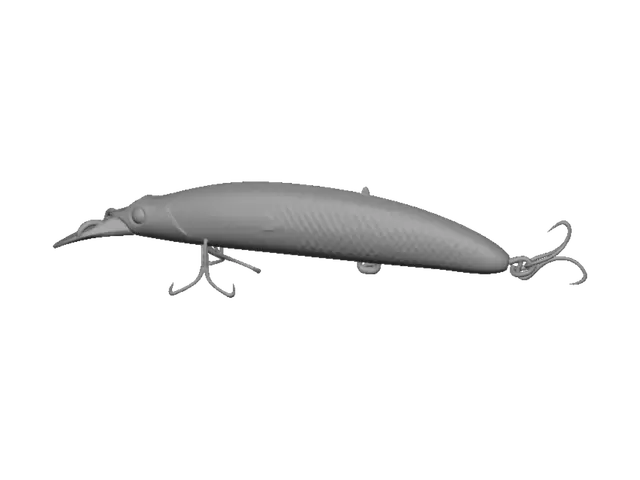 3D model for Holographic Minnow Lure