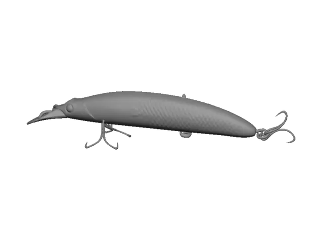 3D model for Holographic Minnow Lure
