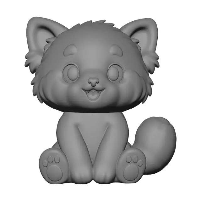 3D model for Red Panda Plush Toy