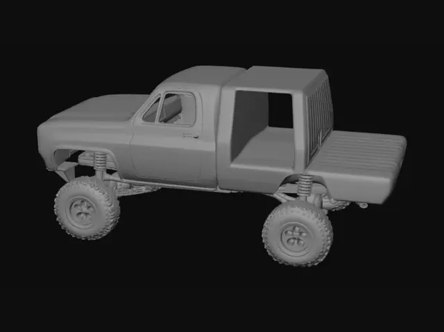 3D model for Rusty Chevy Toy Truck