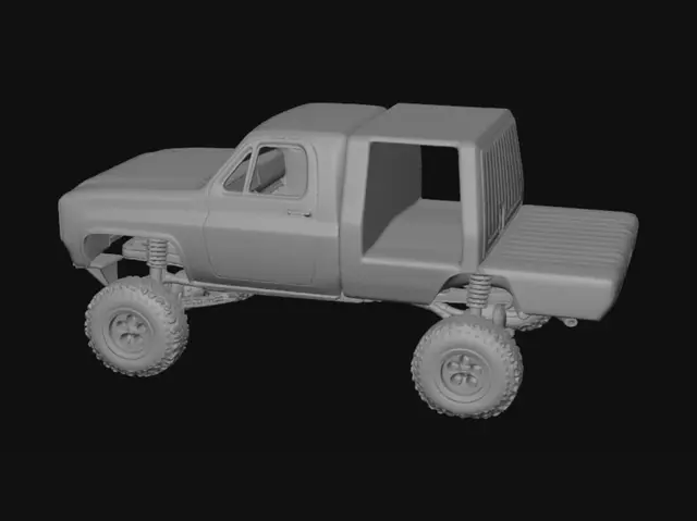 3D model for Rusty Chevy Toy Truck