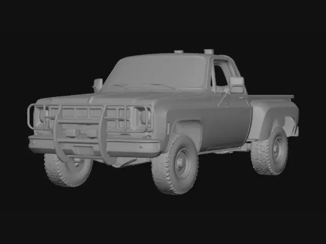 3D model for Desert Gold Classic Pickup