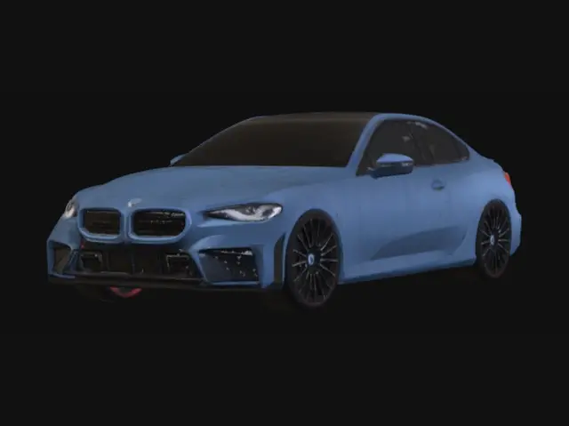 3D model for Blue BMW Under the Overpass