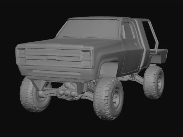 3D model for Blue BMW Under the Overpass