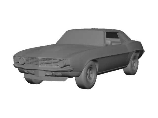 3D model for Blue Thunder Muscle Car
