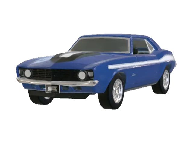 3D model for Blue Thunder Muscle Car