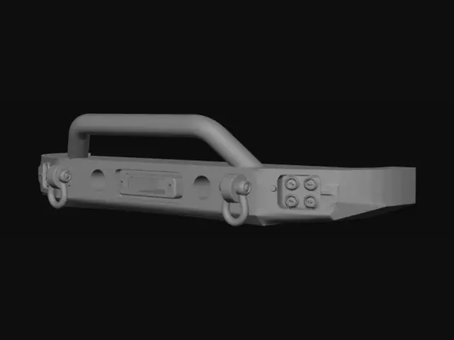 3D model for 1:32 Chevy Bumper 3D Printable Blueprint