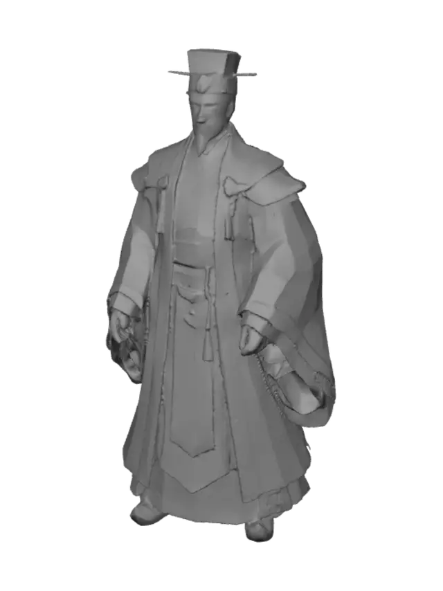 3D model for Emperor in Ceremonial Robes