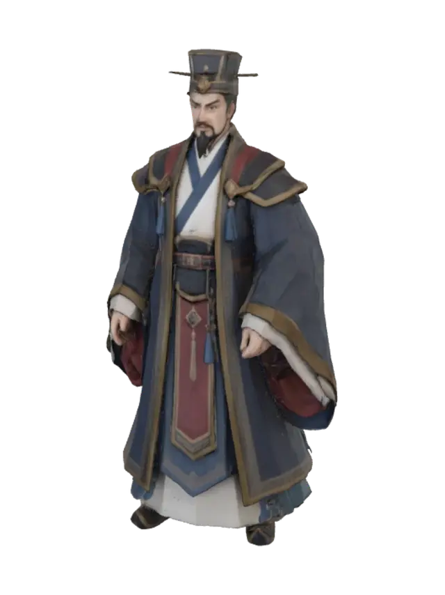 3D model for Emperor in Ceremonial Robes