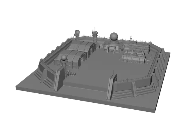 3D model for Desolate Orbital Outpost