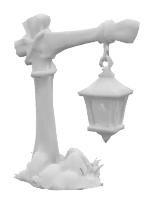 3D model for Enchanted Lantern Post