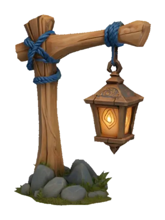 3D model for Enchanted Lantern Post