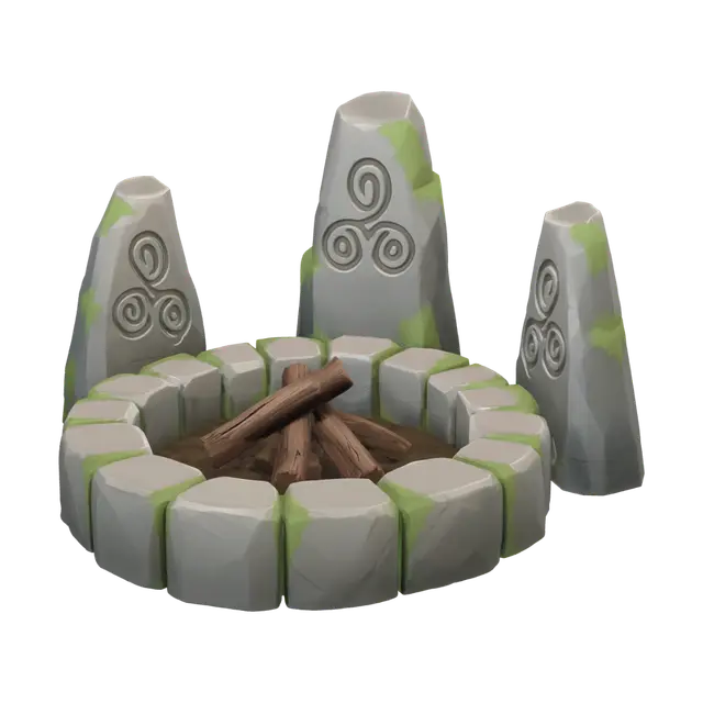 3D model for Spiral Stone Circle