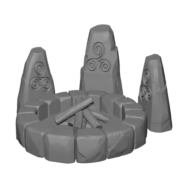 3D model for Spiral Stone Circle