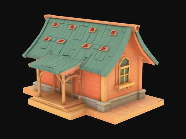 3D model for village house low poly ottoman style