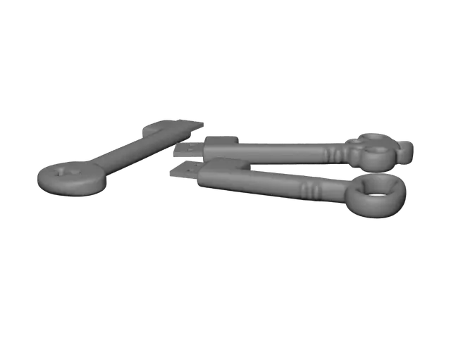 3D model for USB Skeleton Keys