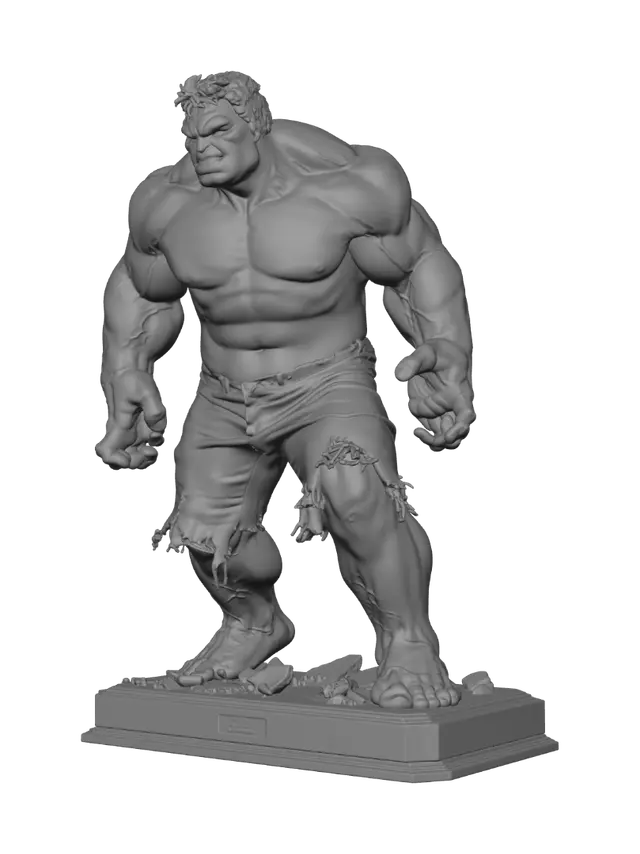 3D model for The Incredible Hulk Statue