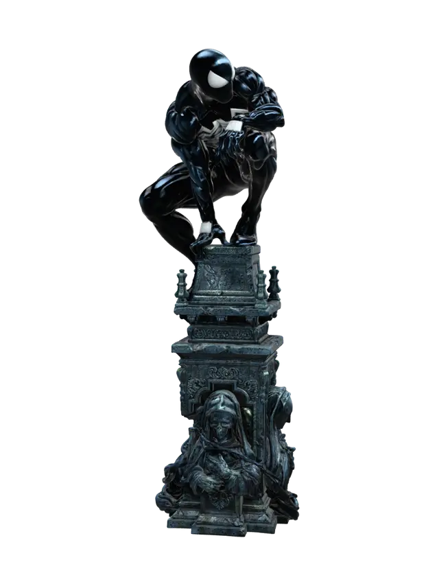 Venom's Vigil 3D model, vytvořený pomocí AI