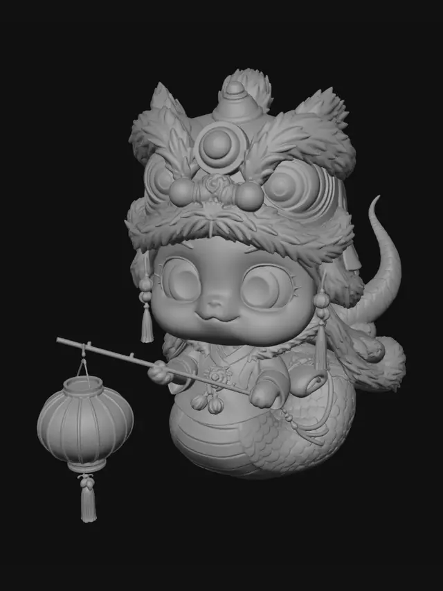 3D model for Lantern Dragon Baby