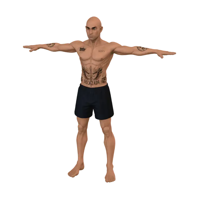 3D model for Tattooed Titan