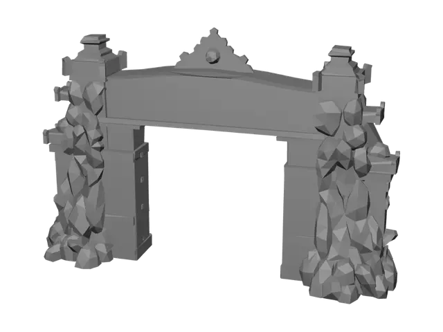 3D model for Gate to Mount Tengkorak