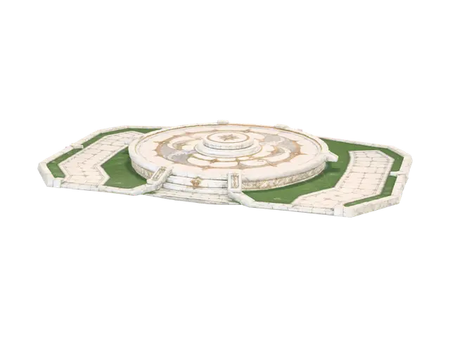 light platform - Plaza 3D model, vytvořený pomocí AI