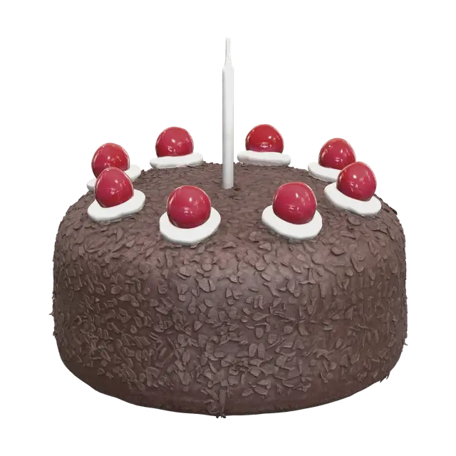 3D model for Low-Poly Portal Cake