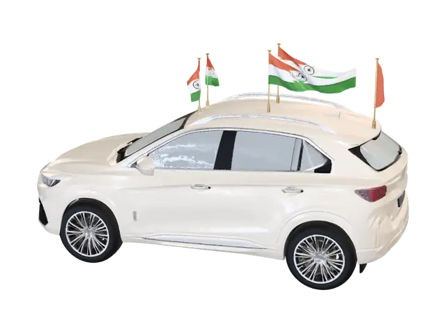 make a 3d model of an indian car and it shall have everything of india and thee… - Message 3D-model, gegenereerd door AI