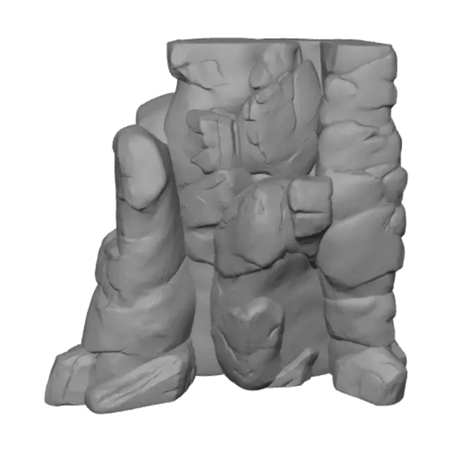 3D model for Mossy Stone Cliff