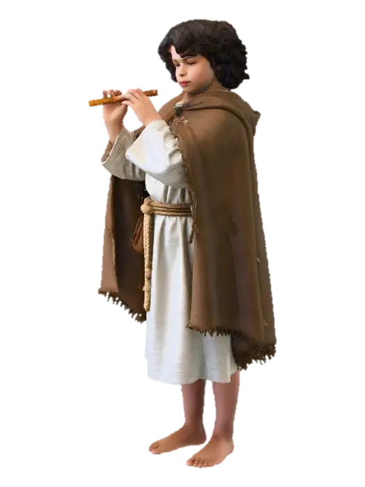 Flute Serenade - Nativity 3D model, vytvořený pomocí AI