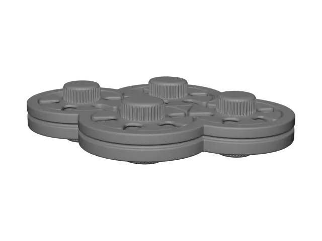 3D model for Tri-Color Gear Fidget