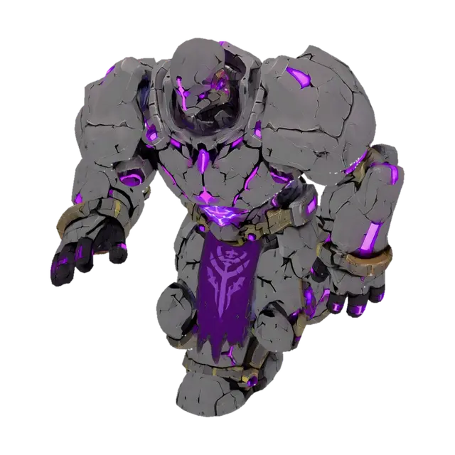 Voidshard Colossus 3D model, vytvořený pomocí AI