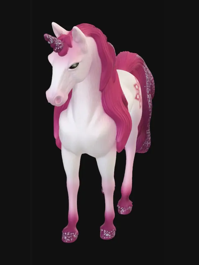 3D model for Cotton Candy Unicorn